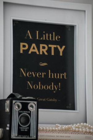 PRINTABLE Quote Art // Gatsby quote, gatsby party, gold print, gatsby ...