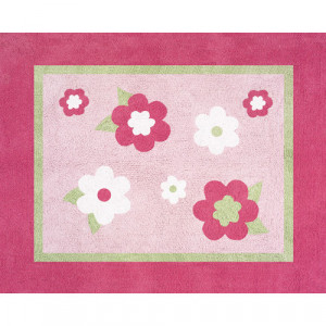 Girls Pink and Green Rug