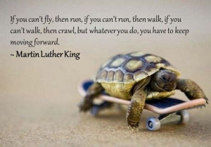 If you can't fly, then run... KEEP MOVING FORWARD. ~MLK