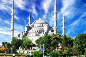 Hagia Sophia And Blue