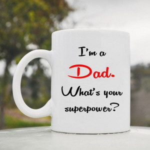 SlapArt I'm a Dad. What's your superpower by VinylMasterpieces, $12.99