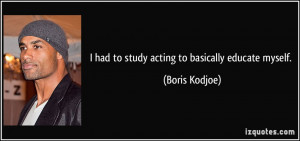 More Boris Kodjoe Quotes