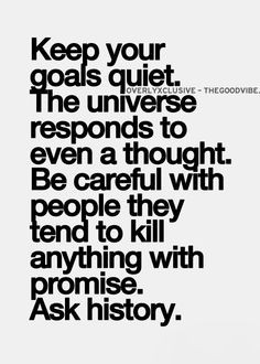 ... careful with people, they tend to kill anything with a promise. More