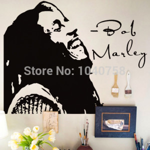 Bob-Marley-Wall-Stickers-Home-Decor-Don-t-Worry-Bout-Vinyl-Wall-Decals ...