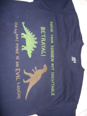 Firefly quote shirt - Wash's dinosaurs! by mynameis_jinx