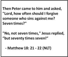 FORGIVENESS More