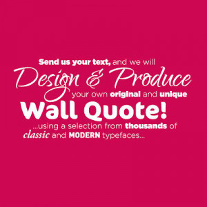 Kitchen Wall on Personalised Wall Quote Kitchen Lounge Vinyl Wall Art ...