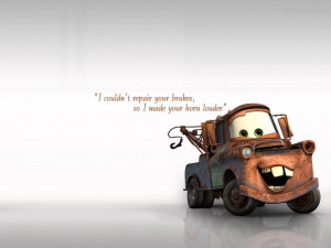 mater from cars with quotes