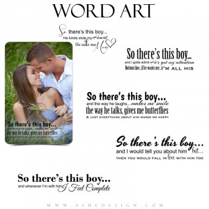 Love Word Art Quotes - So There's This Boy