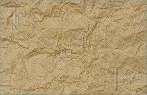 Picture of Brown wrinkled paper background, close up, macro view