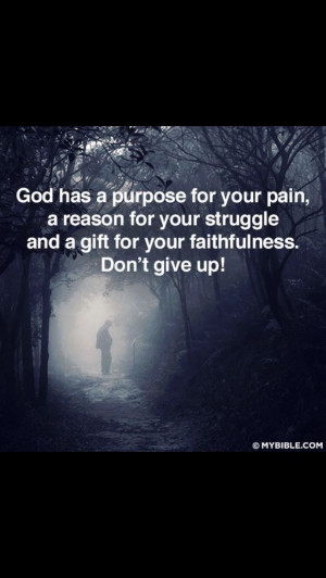 God has a purpose