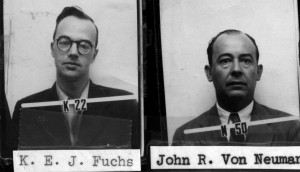 The Los Alamos identification badges for Klaus Fuchs and John von ...
