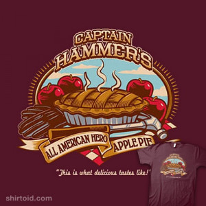 Captain Hammer's Apple Pie T-Shirt by QMx #drhorrible #josswhedon