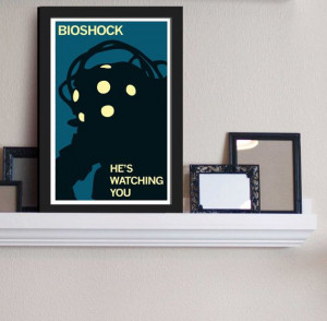 Big Daddy: He's Watching You - Bioshock Infinite Inspired - Movie Art ...