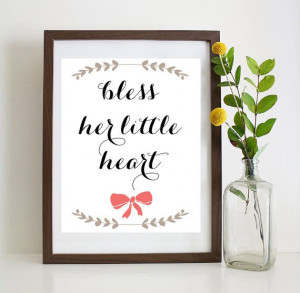 Bless Her Little Heart Southern Sayings by HaileyBerryDesign, $4.00