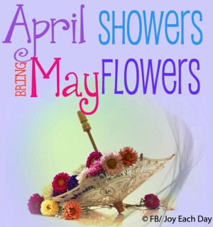 April showers bring May flowers via www.Facebook.com/JoyEachDay