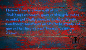 spiderman quote! i love this!