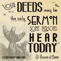 October 4- Feast of St. Francis. More