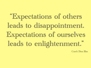 Expectations of others...