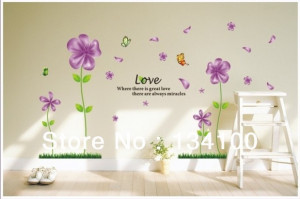 Romantic dream flower with butterfly flying around and English quote ...