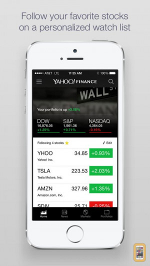 Screenshot - Yahoo Finance - Real time stocks, market quotes, business ...