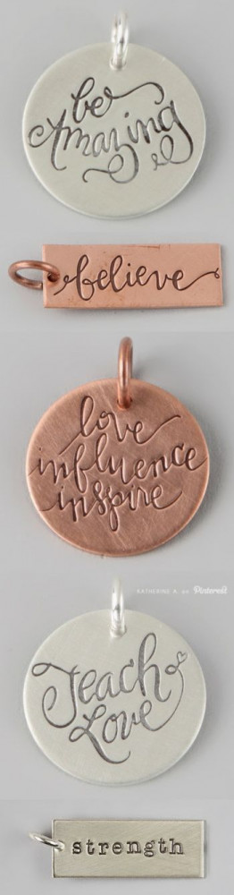 Inspiring #Quote Charms by FIVE - so many cute designs!