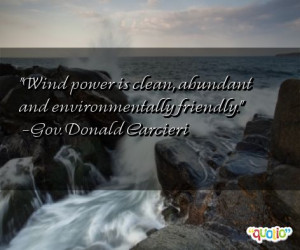 Wind power is clean , abundant and environmentally friendly .