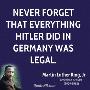 The Art of martin luther king jr quotes hitler Sound