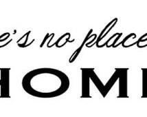... OFF There's No Place Like Home - Vinyl Wall Decal - Vinyl Wall Quote