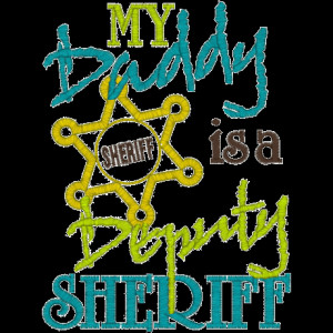 Sayings (A1242) Deputy Sheriff Applique 5x7