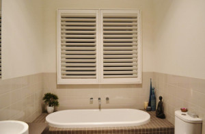white plantation shutters