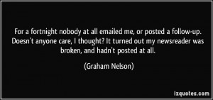 More Graham Nelson Quotes