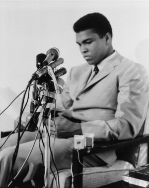 Muhammed Ali. Great boxer, Great American, Great Man.