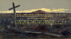 All quiet on the Western Front.