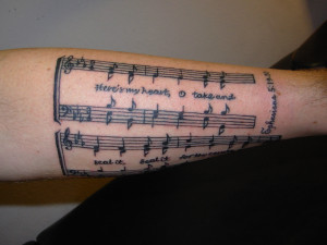Music Quotes Tattoos Music tattoo ideas