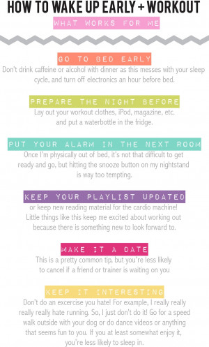 HOW TO WAKE UP EARLY + WORK OUT