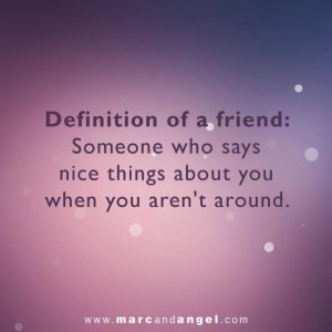 Definition of a friend