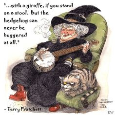 Nanny Ogg. Discworld quote by Sir Terry Pratchett. Artwork by Boulet ...