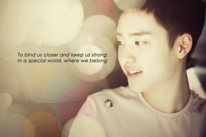 ... tags for this image include: exo, quote, d.o, be strong and kpop