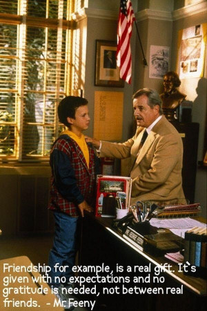 Boy Meets World, Mr. Feeny quote