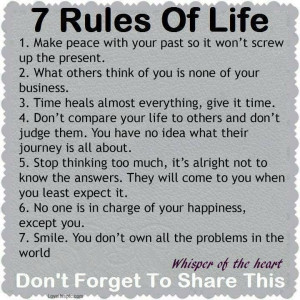 rules of life life quotes quotes quote life wise advice wisdom life ...