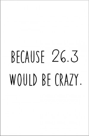 Funny marathon running quote typography print runner gift race PR ...