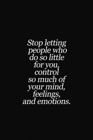 Wasting time let go of their sorry ass and move on: Control, Remember ...