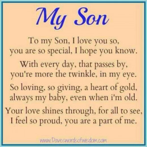 To my son Isaiah, I love you from Mom!!!