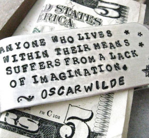 quote money clip aluminum hand stamped customize with your own quote ...
