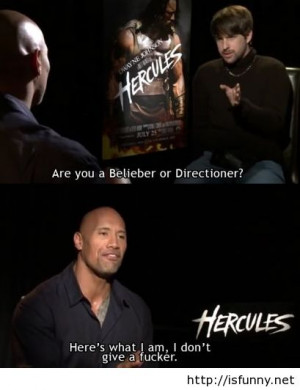 The rock is my hero now Hercules quote funny picture