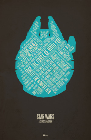 Star_Wars in Creative Neon, Pictogram Movie Posters