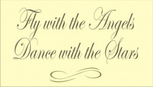 Fly with the angels...