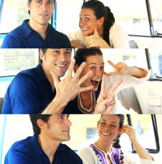 Matthew Fox and Evangeline Lilly from LOST. More