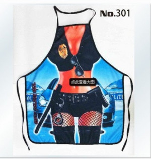 ... APRON Christmas Creative Women Police Sexy Apron Best Gift For Your